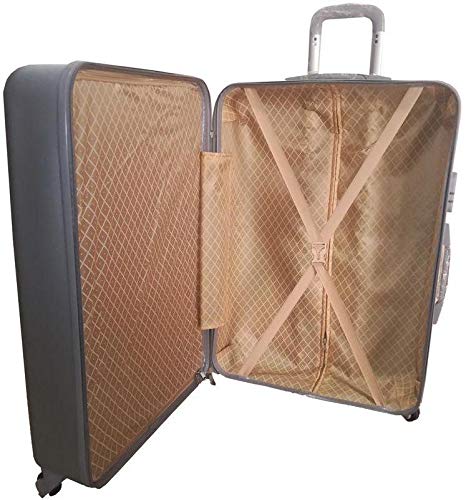 Morano PPC Trolley 3Pcs Set with Beauty Case, SILVER